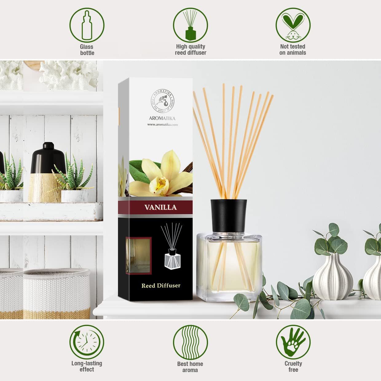 200ml Minimalist Reed Diffuser | Customizable Design | Factory Direct | Long-Lasting Home Fragrance Decor