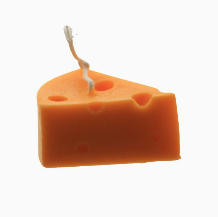 Cheese-Scented Soy Candle | Cute Kawaii Design | Gift for Friends | Long-Lasting Home Fragrance