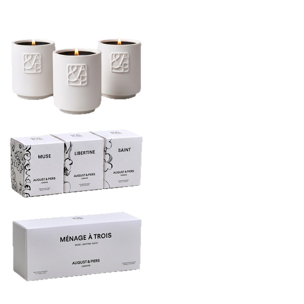 Minimalist Ceramic Scented Candle | Natural Soy Wax | Home Decor | Clean Fragrance