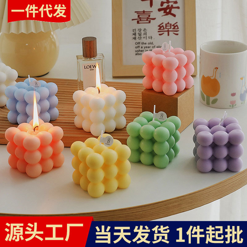 Instagrammable Scented Candle | Room Air Freshener | Cubic Design | Bedroom Fragrance