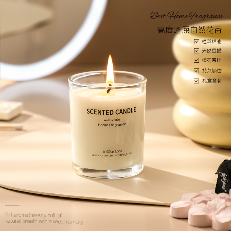 Cherry Blossom Candle Gift Set | Valentine’s Day & Women’s Day Gift | Corporate & Event Scented Present