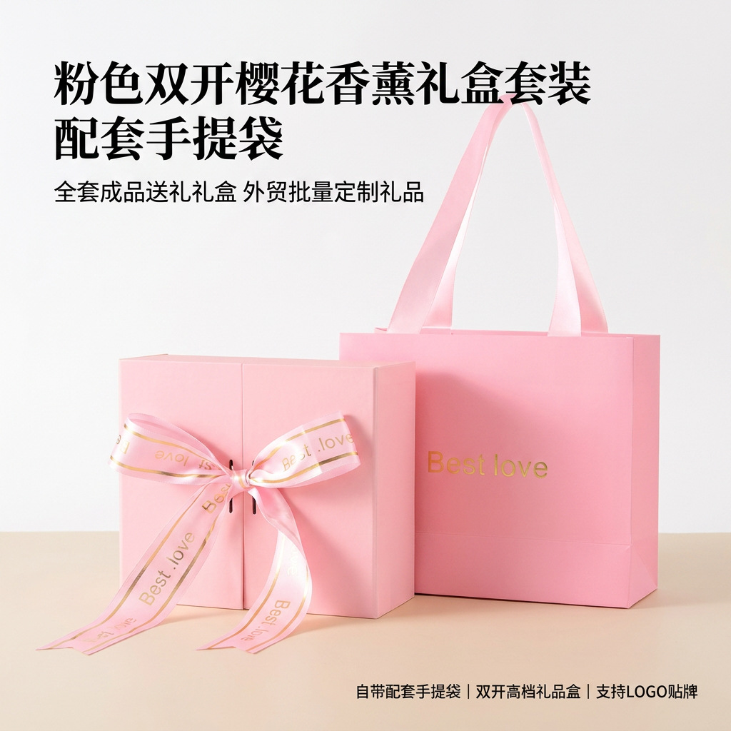 Pink Flameless Candle Gift Box | Valentine’s Day Home Fragrance | Decorative Indoor Aroma Display