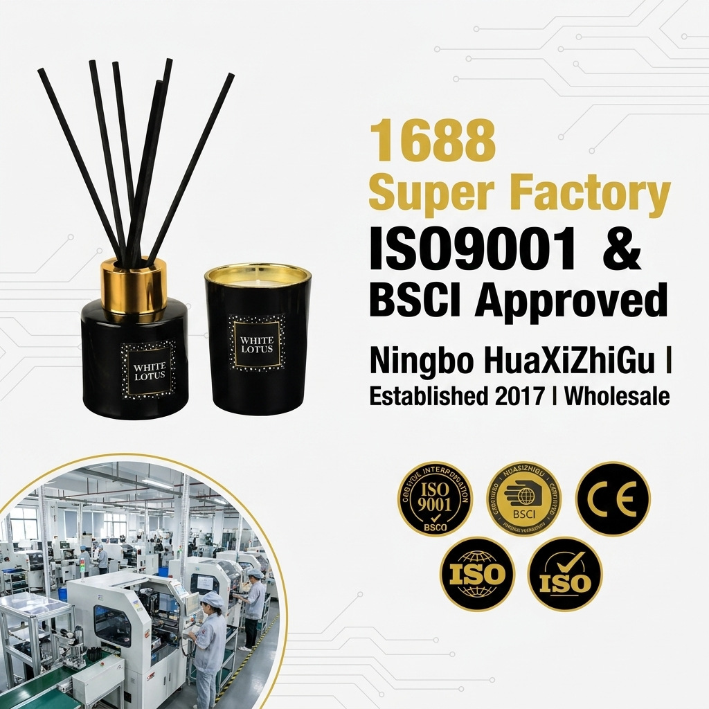 Wholesale Black Bottle Reed Diffuser Set | Soy Wax Scented Gift Box for Men