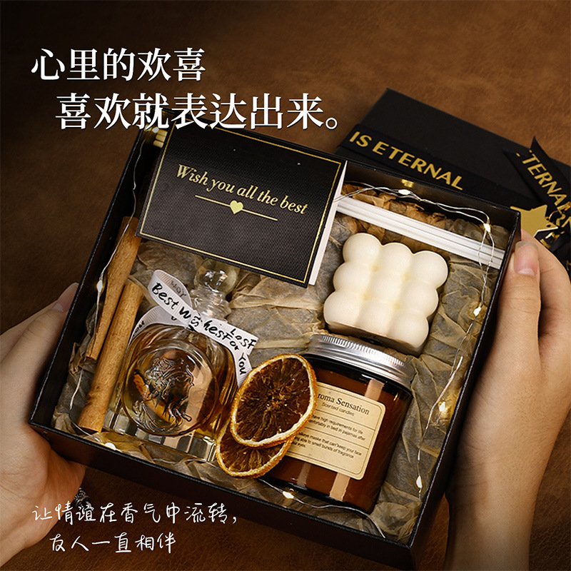 Luxury Scented Candle Gift Box | Holiday & Party Gift | Decorative Aroma Set | Wholesale Fragrance