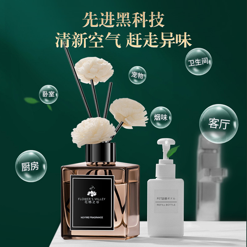 Flameless home fragrance | bathroom odor eliminator | dried flower air freshener | long-lasting bedroom scent