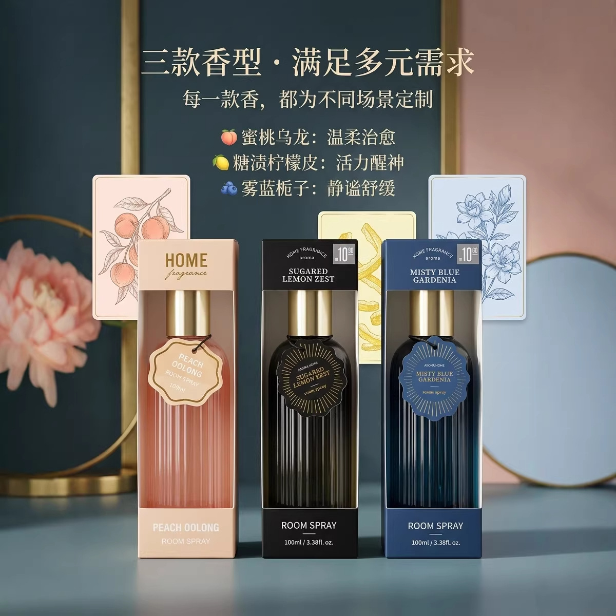 Custom Fragrance Mist | Odor Eliminating Air Freshener | Export-Grade Formula | Long-Lasting Multi-Scent Options